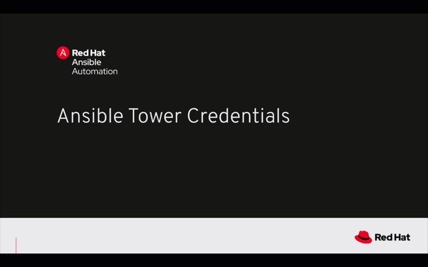 animation walkthrough ansible credentials