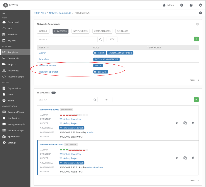 permissions window